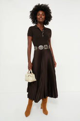 Squire Brown Short Sleeve Day Dress